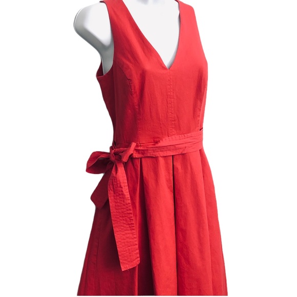 Antonio Melani Red Fit Flare Midi dress size 0 - Picture 7 of 13